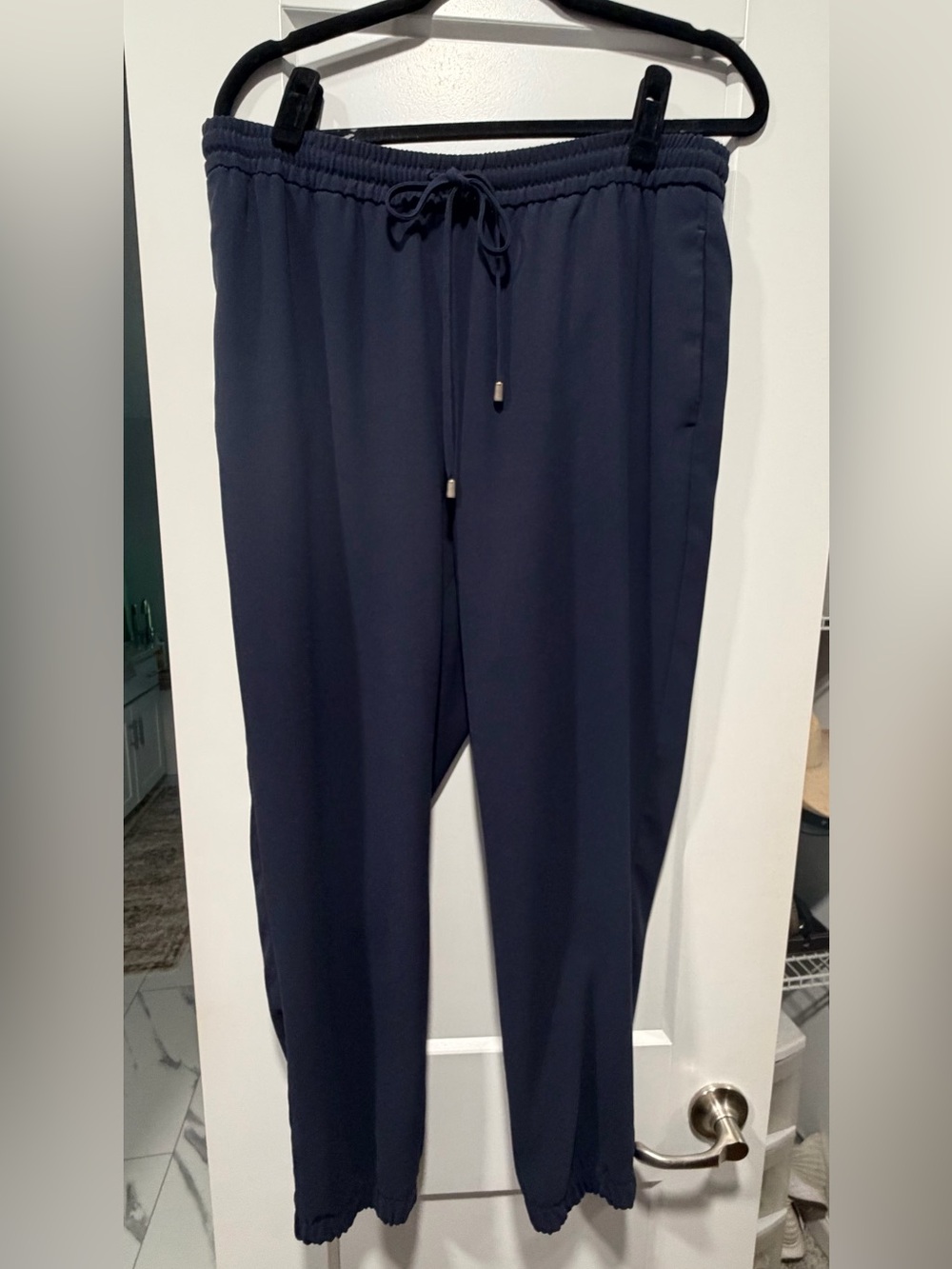 Express Women’s Navy Drawstring Jogger Pants